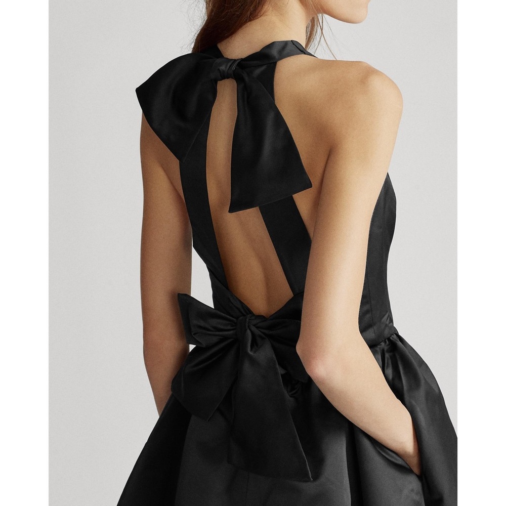 Ralph Lauren NWT self tie satin mini dress Size 0
